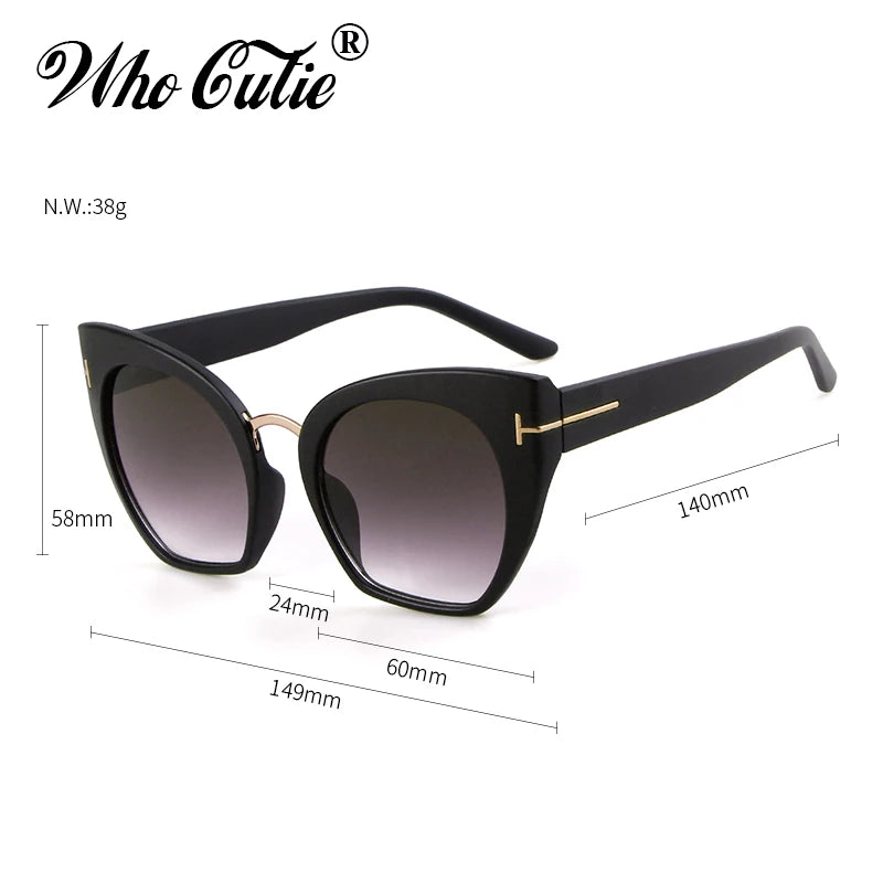 2018 Half Frame Tom Rimless Sunglasses Women Men Brand Designer Female Oversized Square Sun Glasses CE Shades OM694